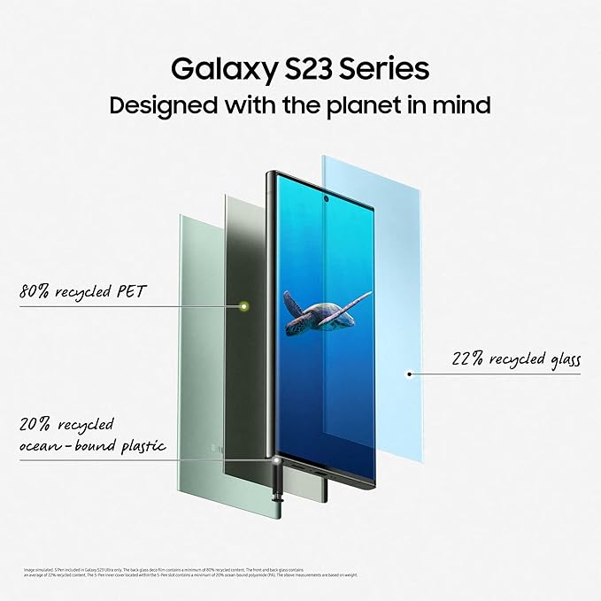 Samsung Galaxy S23 Ultra, 12GB RAM 256GB Green, International Version, 5G Mobile Phone, Dual SIM, Android Smartphone