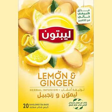 Lipton Herbal Infusions Lemon Ginger, 20 Teabags