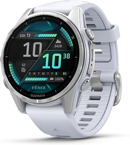 GARMIN FENIX 8 - 51 MM, AMOLED, SAPPHIRE TITANIUM WITH SPARK ORANGE/GRAPHITE SILICONE BAND