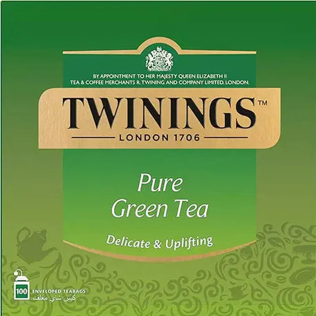 Twinings pure green tea, 100 tea bags - pack of 1