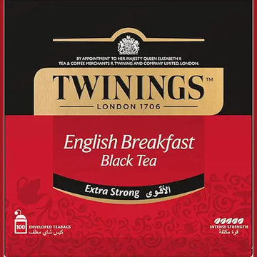 Twinings English Breakfast Tea, 50 Tea Bags - Pack of 1
