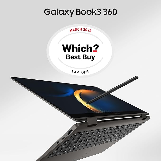 Samsung Book3 360 Laptop, 13.3 Inch, 16GB RAM, 512GB Storage, Intel Core I7