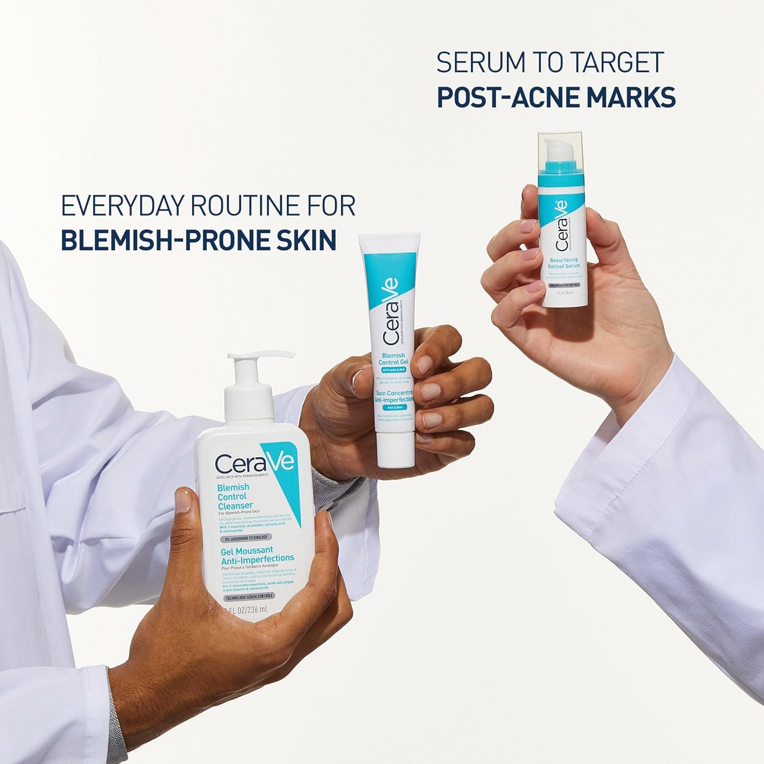 CeraVe Blemish Control Cleanser Face Wash For Acne & Blemish Prone Skin with 2% Salicylic Acid, Niacinamide and Ceramides 236 ml