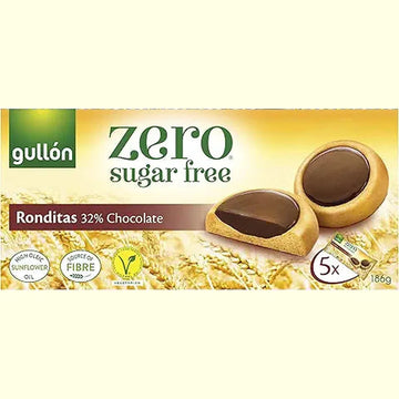 Gullon ZERO Sugar Free RONDIAT CHOCOLATE Biscuits 186G