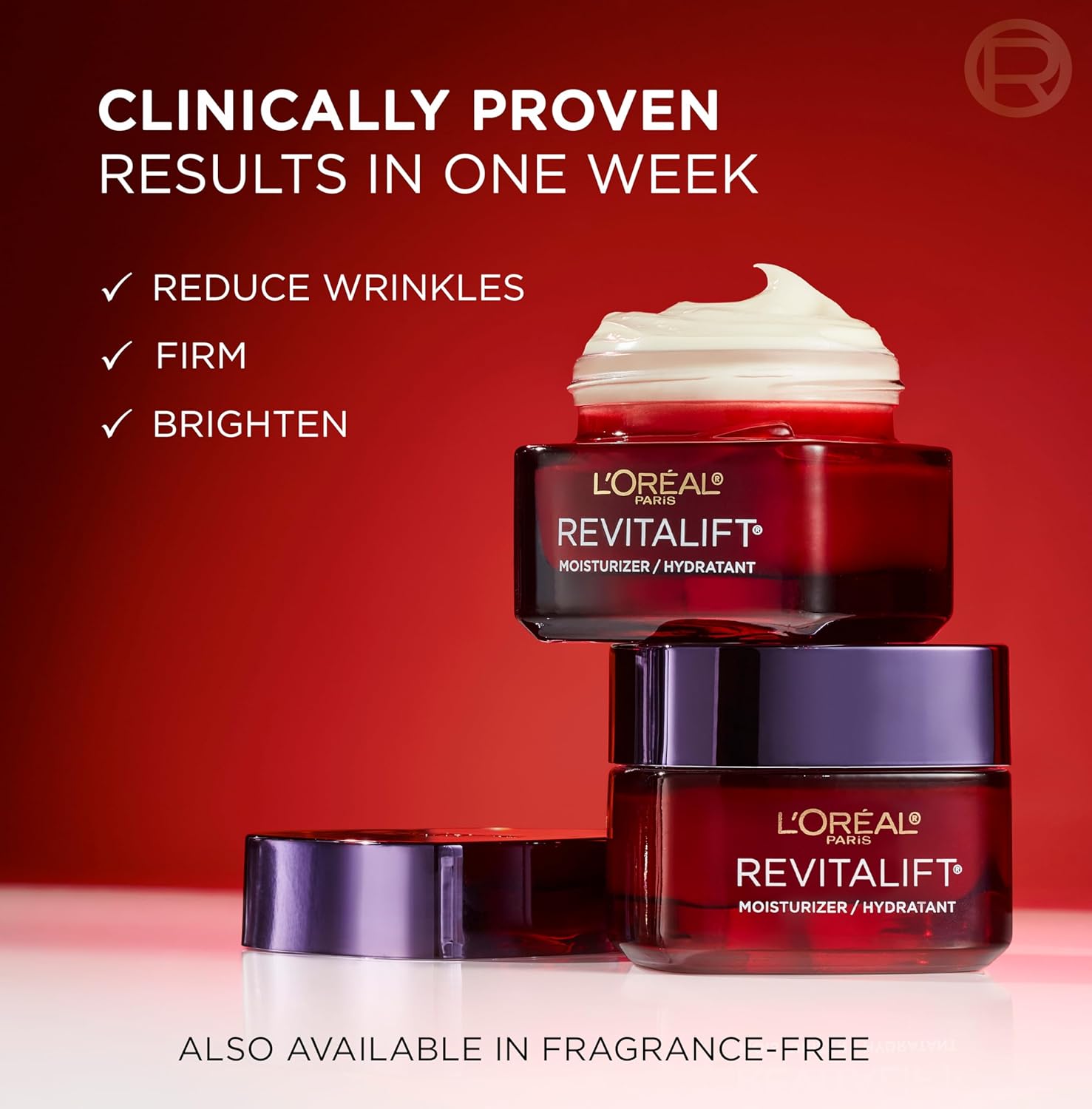 L'OREAL PARIS Skincare Revitalift Triple Power Anti-Aging Face Moisturizer with Pro Retinol, Hyaluronic Acid & Vitamin C to reduce wrinkles, firm and brighten skin, 1.7 Oz - (Packaging May Vary)