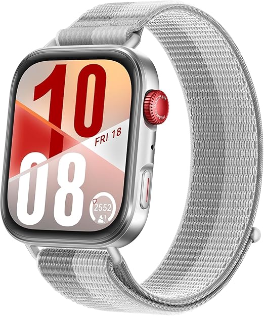 HUAWEI WATCH FIT 4 Smart Watch, 1.82" Display, Fitness & Health Tracker, Emotion Wellbeing Assistant, up to 10-Day Battery Life, iOS&Android, Black, 3 months additional HUAWEI Care
