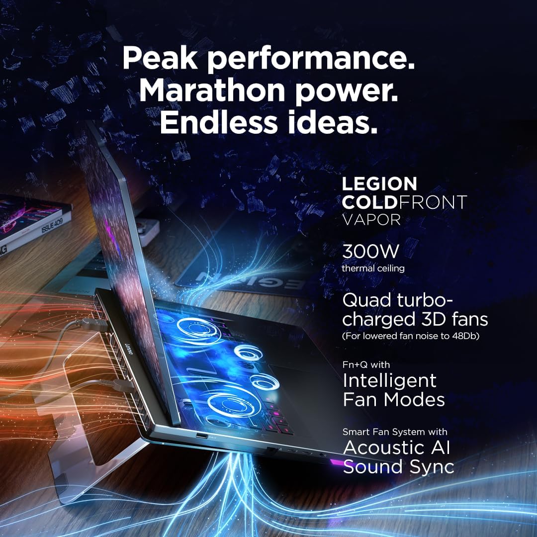 Lenovo Legion 9 18IAX10 AI Gaming Laptop, 18" WQUXGA 440Hz Display, Intel Ultra 9 275HX, 64GB RAM, 4TB SSD, RTX 5090 24GB GDDR7, RGB EN-ARB, Win11, Eclipse Black [83EY0002AX] + 2Y Premium Care