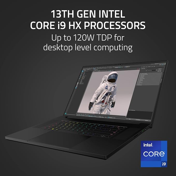 Razer Blade 18 Gaming Laptop NVIDIA GeForce RTX 4090-13th Gen Intel 24-Core i9 HX CPU - 18" QHD+ 240Hz - 32GB RAM - 2TB SSD - CNC Aluminum - Compact GaN Charger - Windows 11 - Chroma RGB