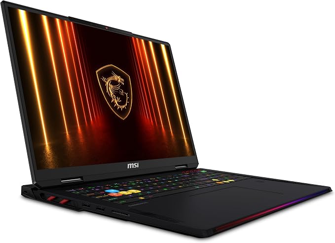 MSI Raider 18 HX AI A2XWJG-445CA 18" QHD+ 240Hz Gaming Laptop, Intel Core U9-285HX, RTX 5090, 64GB (32GB*2) DDR5 6400MHz Memory, 2TB Gen 5x4 NVMe PCIe SSD, Windows 11 Home