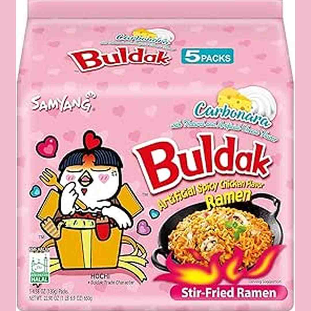 Samyang UAE Carbo Spicy Chicken Fried Noodles (Packs of 5)