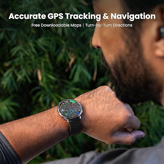 Amazfit Active 2 Smart Watch 44 mm, AI, Voice Control, GPS and Free Map Material, 10 Day Battery, Fitness Tracker with 160plus Sports Modes, 5 ATM Waterproof for Android and iPhone