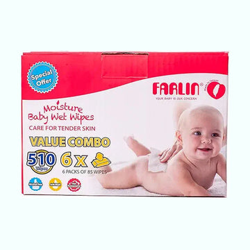 Farlin Anti-rash, 510 Wet Wipes (6 Packs*85)