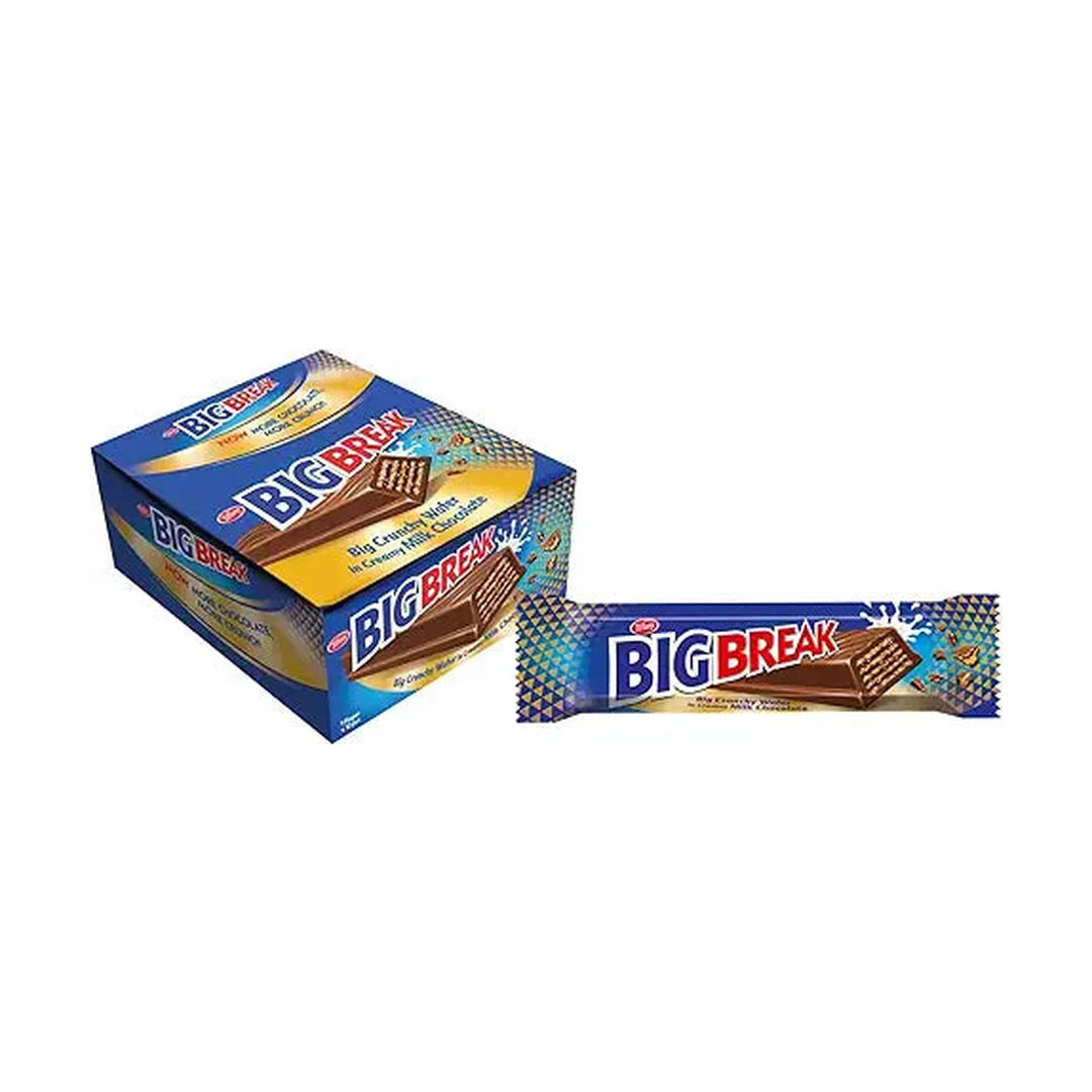 Tiffany Big Break Big Crunchy Wafer in cream Milk Chocolate, 12 x 31 g, Blue