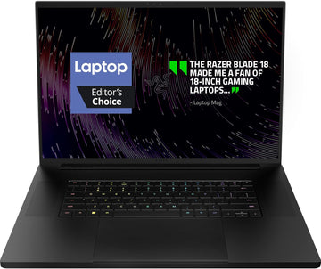 Razer Blade 18 Gaming Laptop NVIDIA GeForce RTX 4090-13th Gen Intel 24-Core i9 HX CPU - QHD+ 240Hz - 64GB RAM - 2TB SSD - CNC Aluminum - Compact GaN Charger - Windows 11 - Chroma RGB