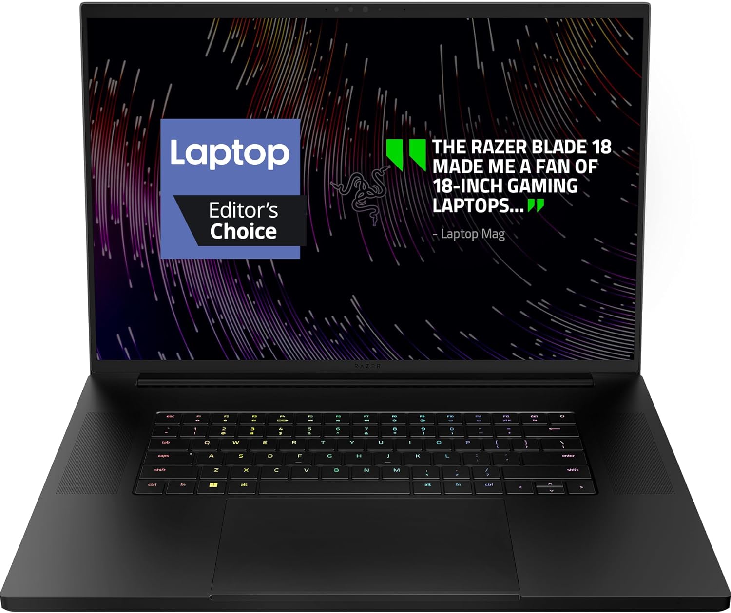Razer Blade 18 Gaming Laptop NVIDIA GeForce RTX 4090-13th Gen Intel 24-Core i9 HX CPU - 18" QHD+ 240Hz - 32GB RAM - 2TB SSD - CNC Aluminum - Compact GaN Charger - Windows 11 - Chroma RGB