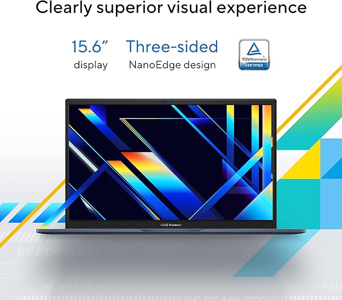 ASUS VivoBook 15.6" FHD Laptop X1504VA-BQ575W, Intel Core 5 Processor 120U (10-Cores), 16GB RAM DDR4, 512GB M.2 NVMe Storage,HD cam, 1.7KG, Win 11, Ar-En Keyboard, 2Y Int'l Warranty, Silver Color