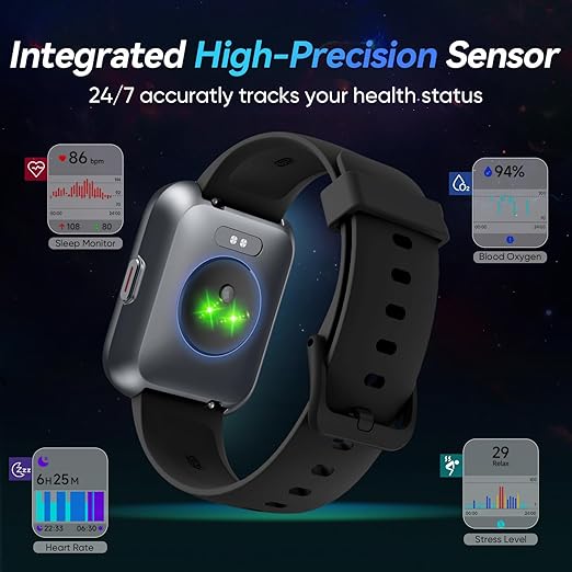 Fitpolo Smart Watch for Women Android & iPhone, Alexa Built-in [1.8" HD Screen] IP68 Waterproof Fitness Watch with Bluetooth Call (Answer/Make), Heart Rate/Sleep/SpO2 Monitor, 105 Sports Trackers