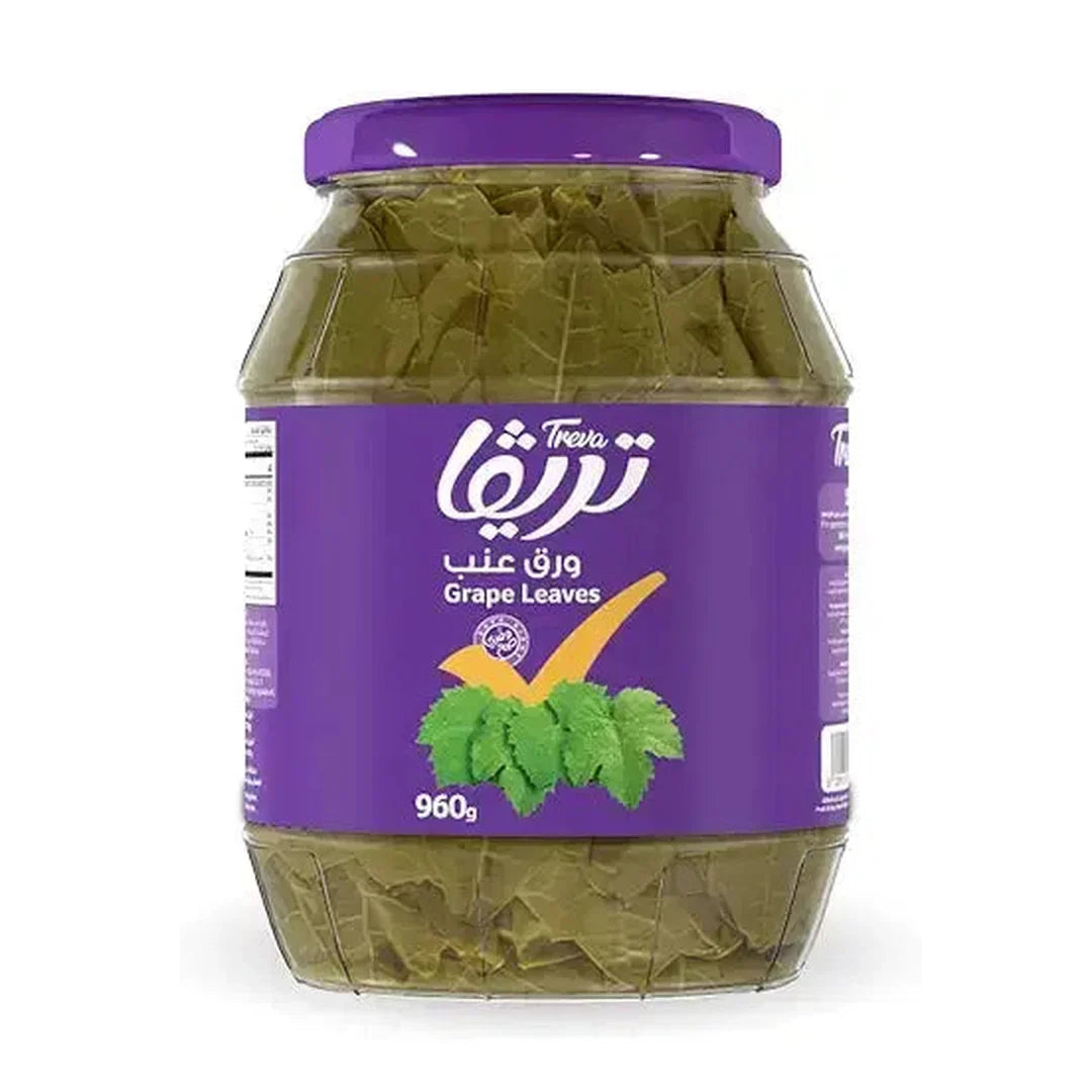 Treva Grape Leaves, 960g, Carefully Preserved And Ready To Stuff, Free From Artificial Colors Or Additives, Combines Quality And Value With Consistent Taste