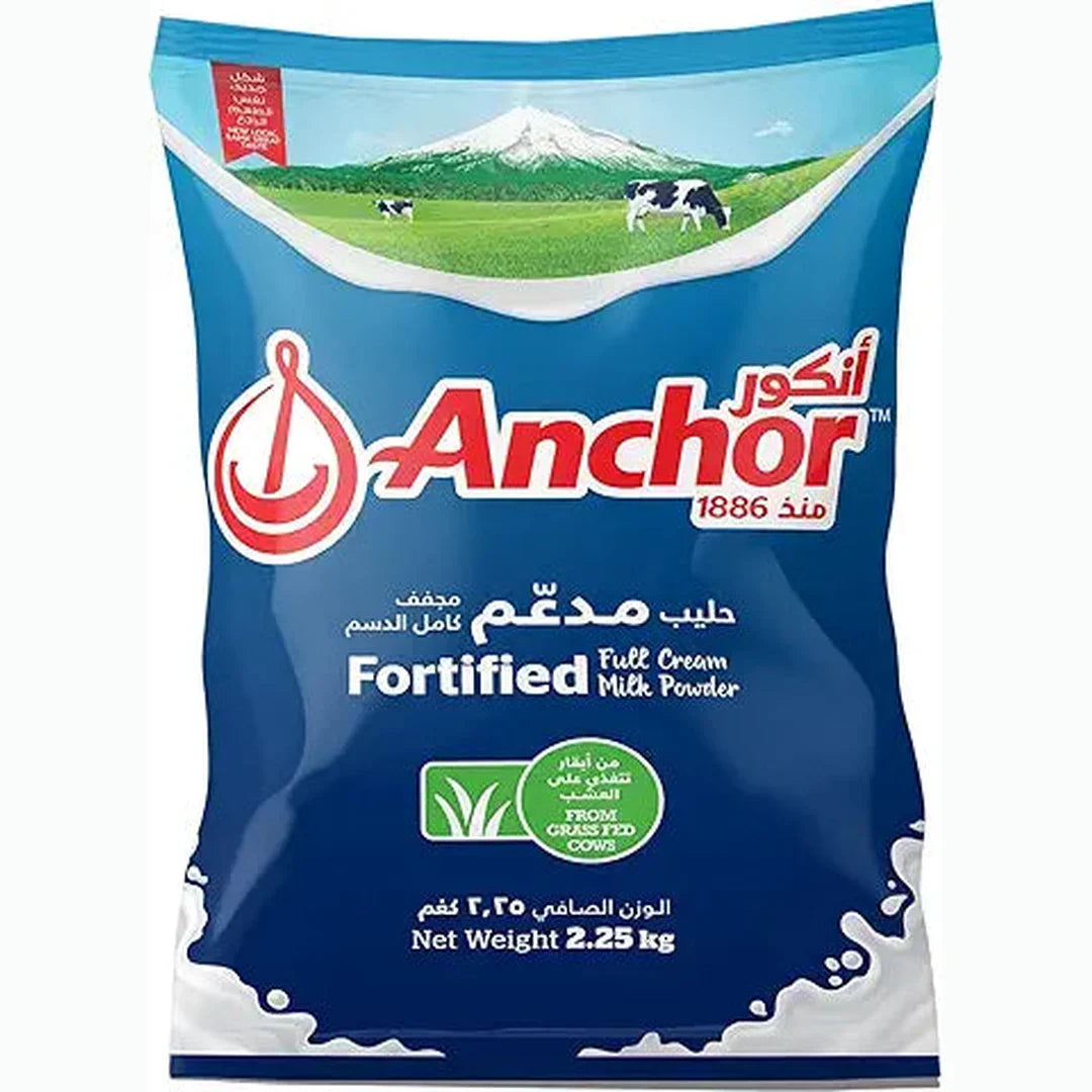 Anchor Full Cream Milk Powder Pouch, 2.25 Kg