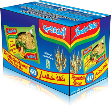 Indomie Pillow Pack Vegetable Flavor, 40 X 75G- Pack Of 1 V1600
