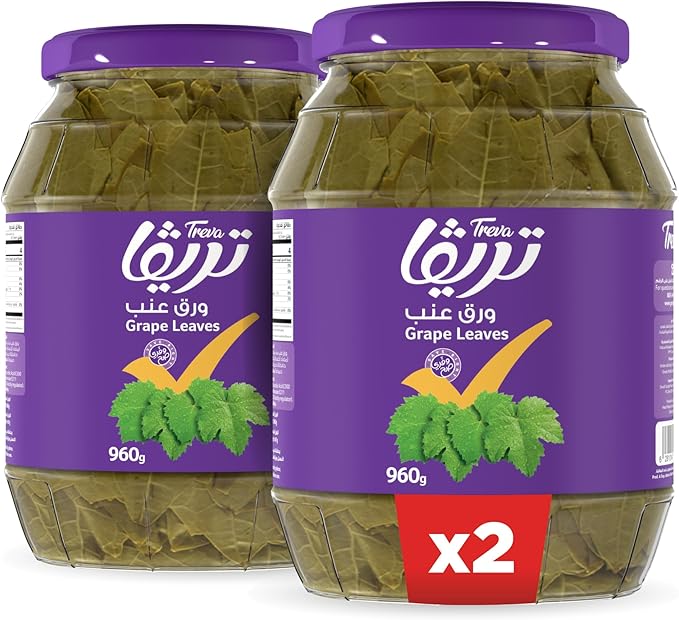 Treva Grape Leaves, 960g, Carefully Preserved And Ready To Stuff, Free From Artificial Colors Or Additives, Combines Quality And Value With Consistent Taste