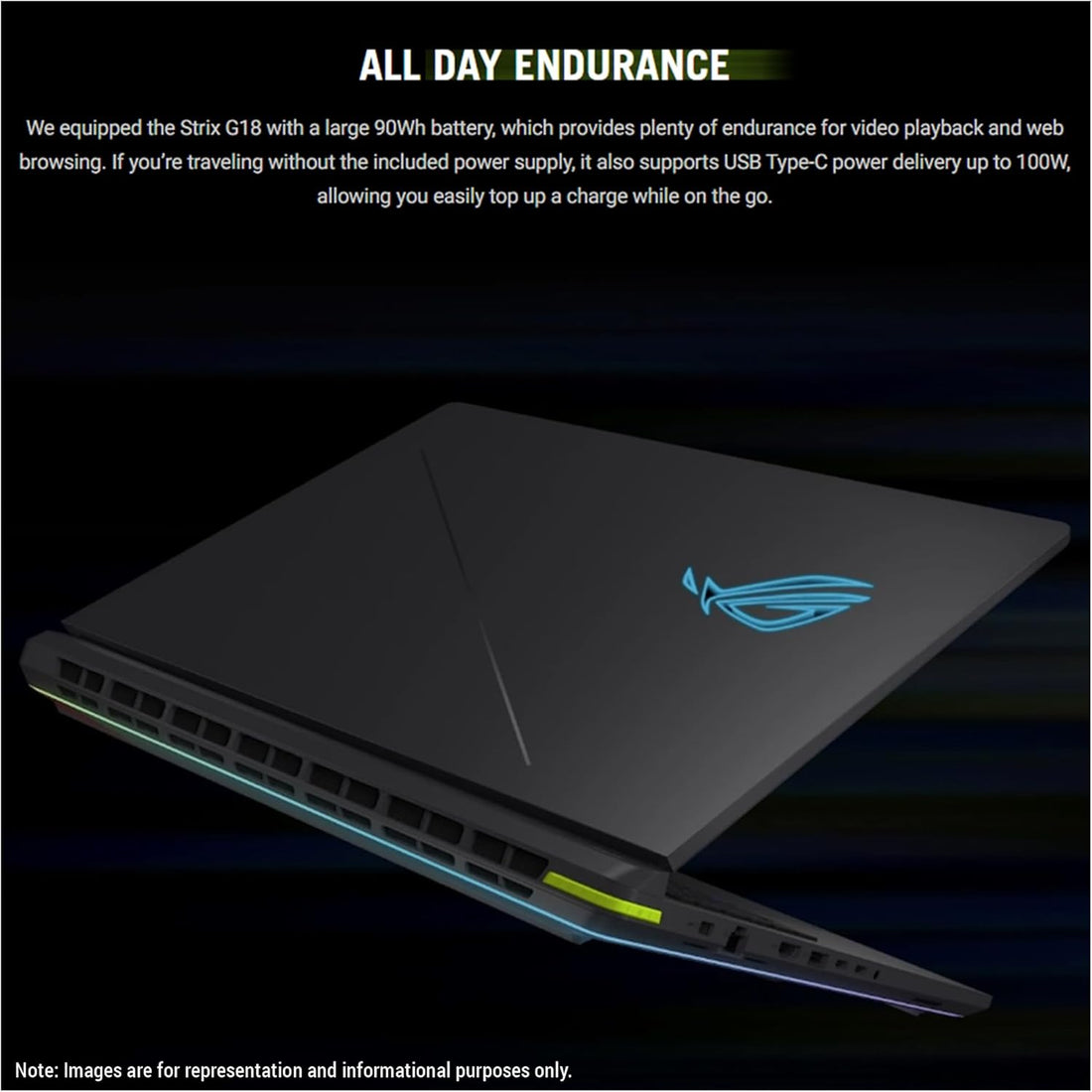 ASUS ROG Strix G18 Gaming Laptop, Intel Ultra 9-275HX, 32 GB DDR5 RAM, 4 TB PCIe SSD, 18" 2.5K (2560x1600) 240Hz Nebula Display, N-vidia G-Force RTX 5070Ti, 4-Zone RGB Keyboard, W11 Pro, Eclipse Gray