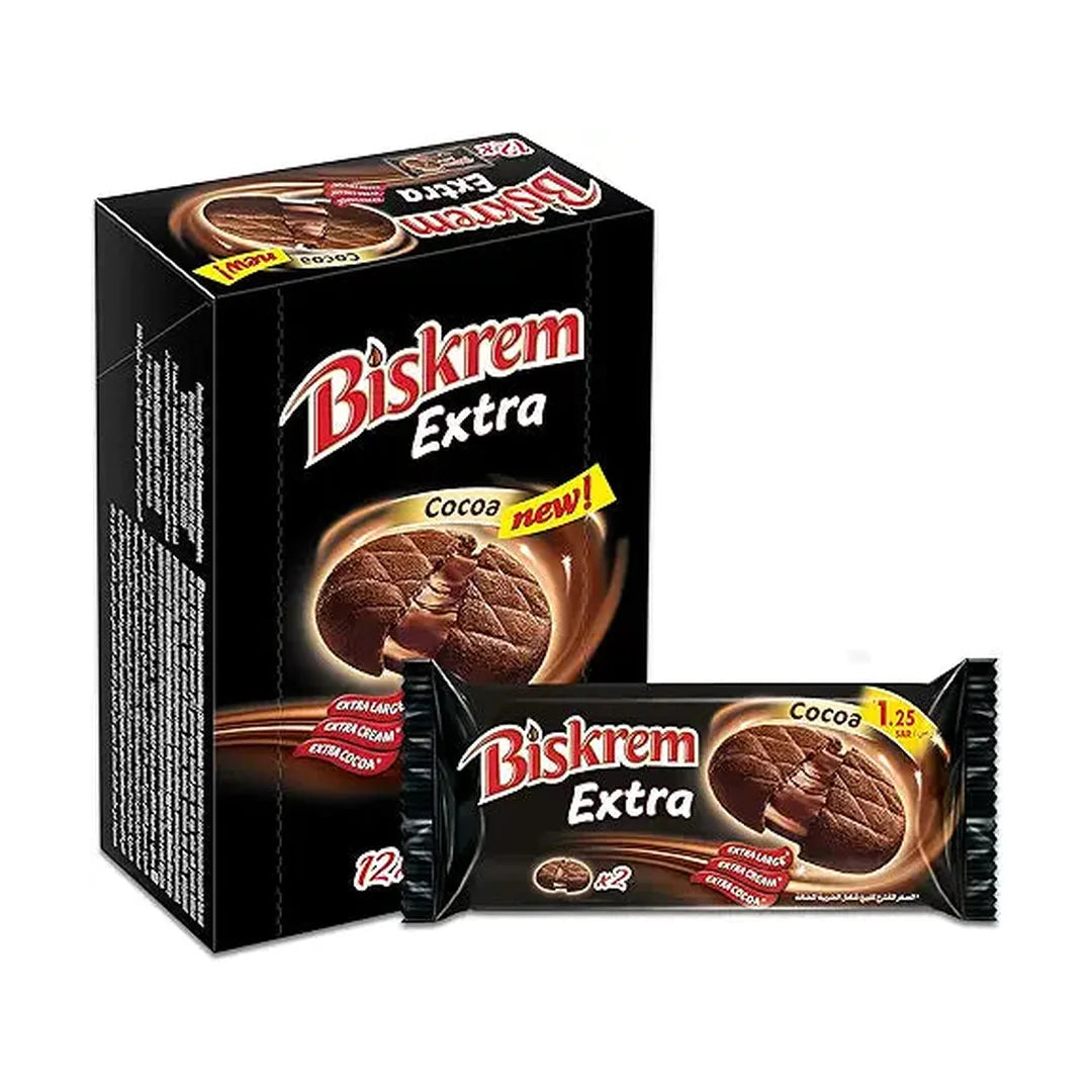 Ülker Biskrem Extra Chocolate Biscuits, 12 X 35g