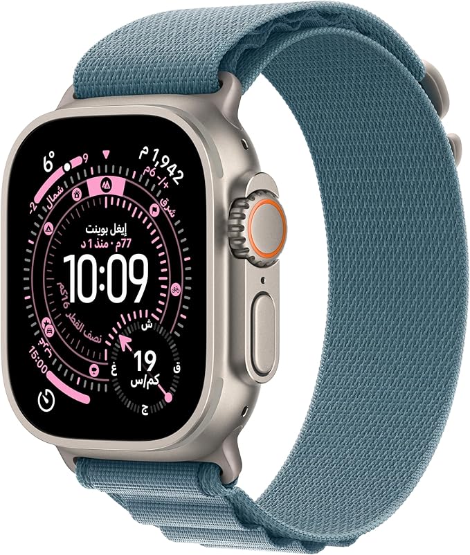 Apple Watch Ultra 3 GPS + Cellular 49mm Premium Running and Multisport Smartwatch with Rugged Black Titanium Case with Black Ocean Band. Advanced Health and Fitness Tracking