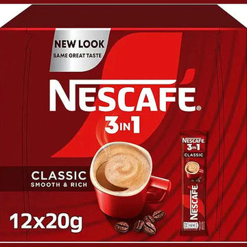 Nescafe 3in1 Instant Coffee Mix Sachet 20g (30 Sticks)