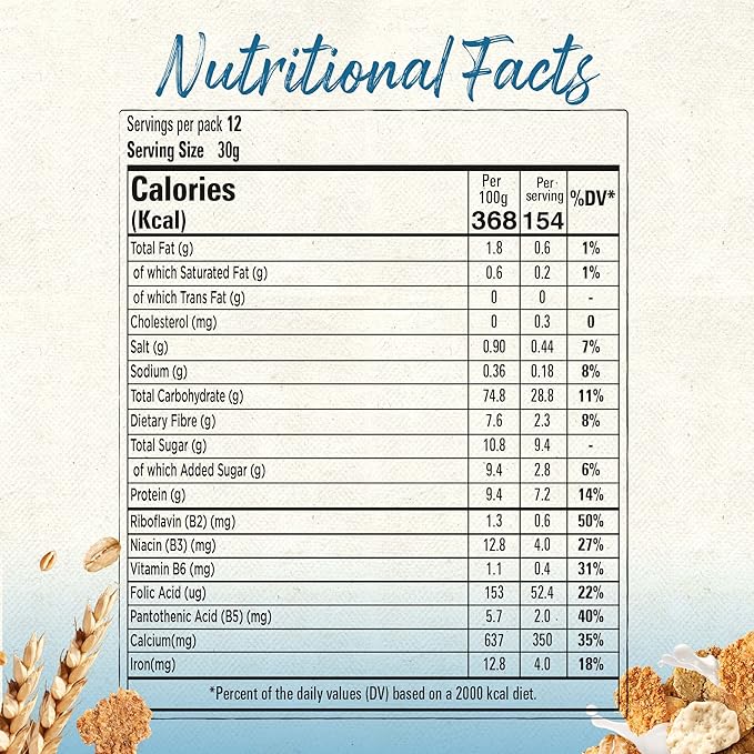 Nestle Fitness Original Breakfast Cereal, Made with Whole Grain, Pack, 375g