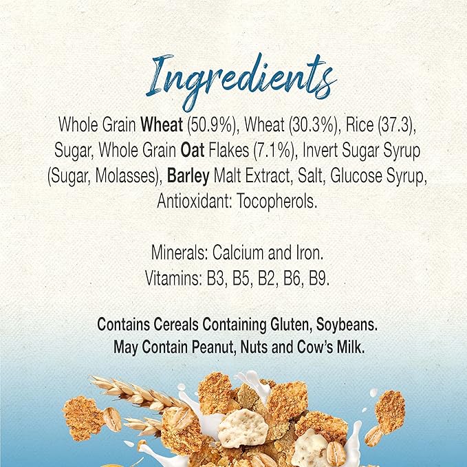 Nestle Fitness Original Breakfast Cereal, Made with Whole Grain, Pack, 375g