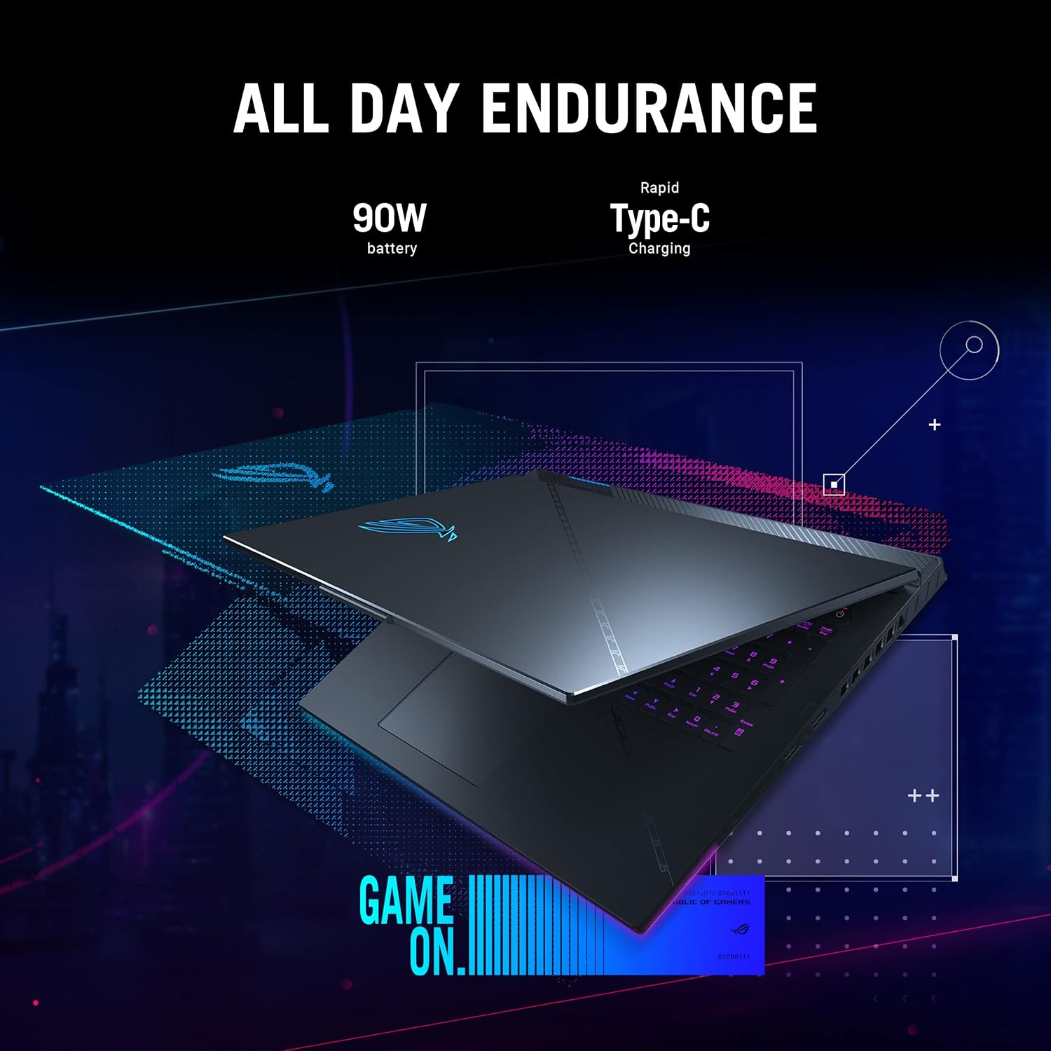ASUS ROG Strix Scar 18 (2023) Gaming Laptop, 18” Nebula Display 16:10 QHD 240Hz/3ms, GeForce RTX 4090, Intel Core i9-13980HX, 32GB DDR5, 2TB PCIe SSD, Wi-Fi 6E, Windows 11 Pro, G834JY-XS97,Black
