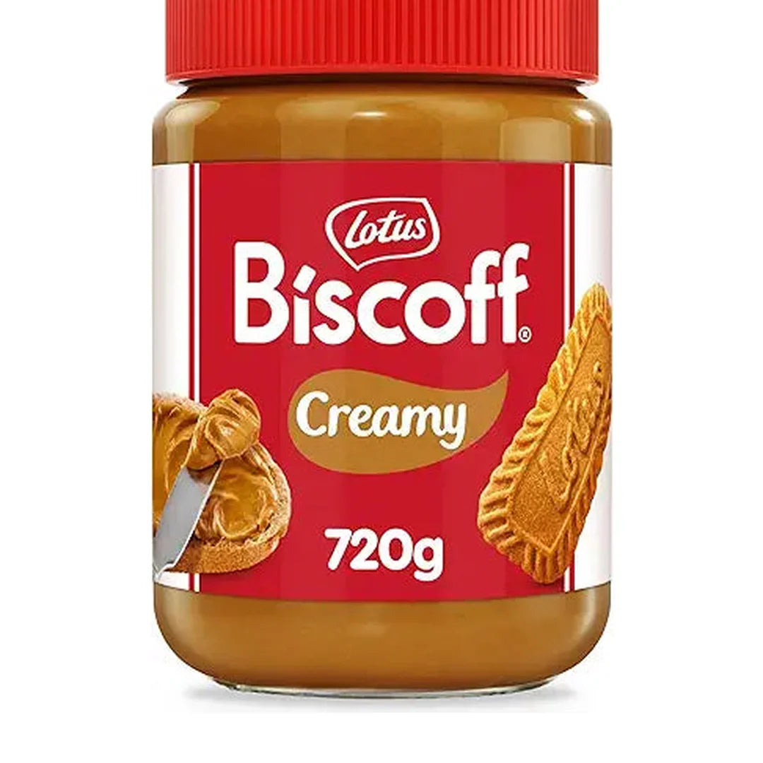 Lotus Biscoff - Sweet spread - Creamy - Caramelised biscuit flavor - Vegan - Nut free - No colours or added flavours - 720g