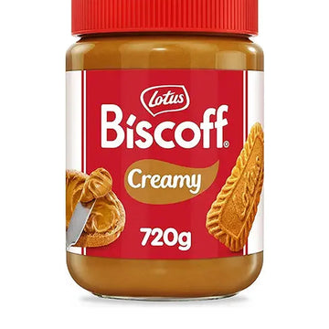Lotus Biscoff - Sweet spread - Creamy - Caramelised biscuit flavor - Vegan - Nut free - No colours or added flavours - 720g