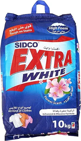 Extra White Detergent Powder Flower High Foam, 10Kg
