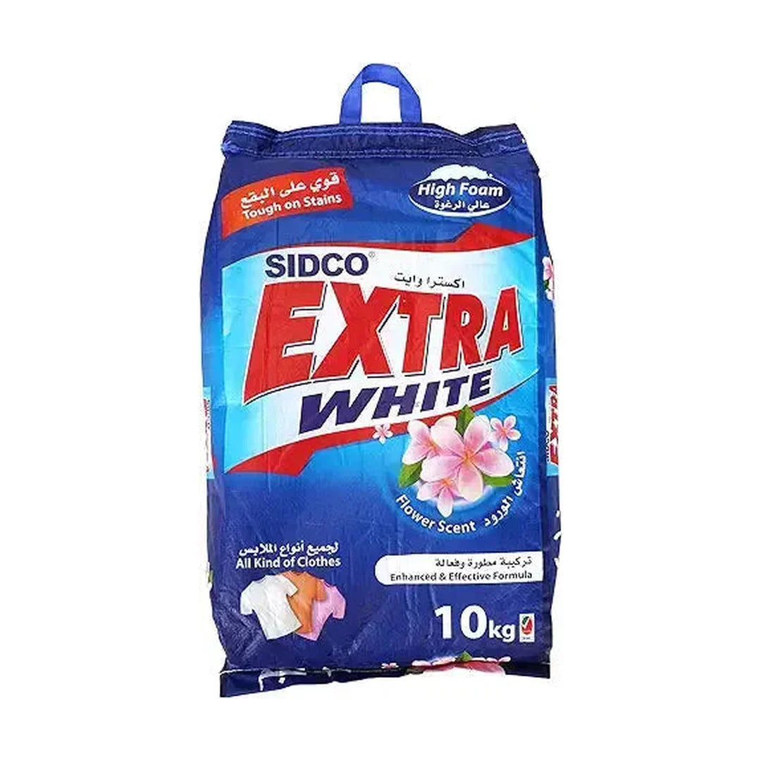 Extra White Detergent Powder Flower High Foam, 10Kg
