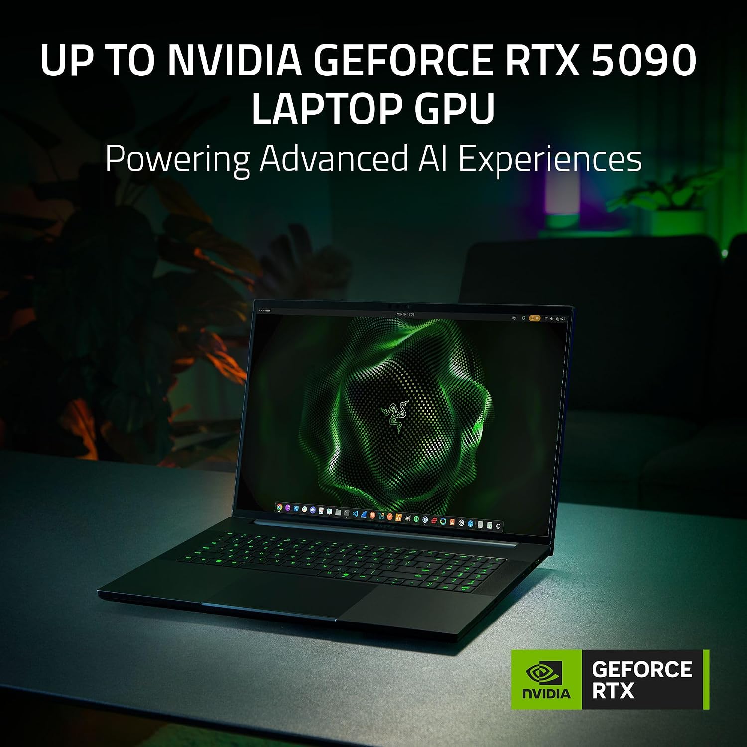 Razer Blade 18 (2026) Gaming Laptop — NVIDIA GeForce RTX 5090 Laptop GPU, Intel Core Ultra 9 290HX, 18" UHD+ 240Hz / FHD+ 440Hz Dual Mode Display, 32GB DDR5 RAM, 2TB SSD