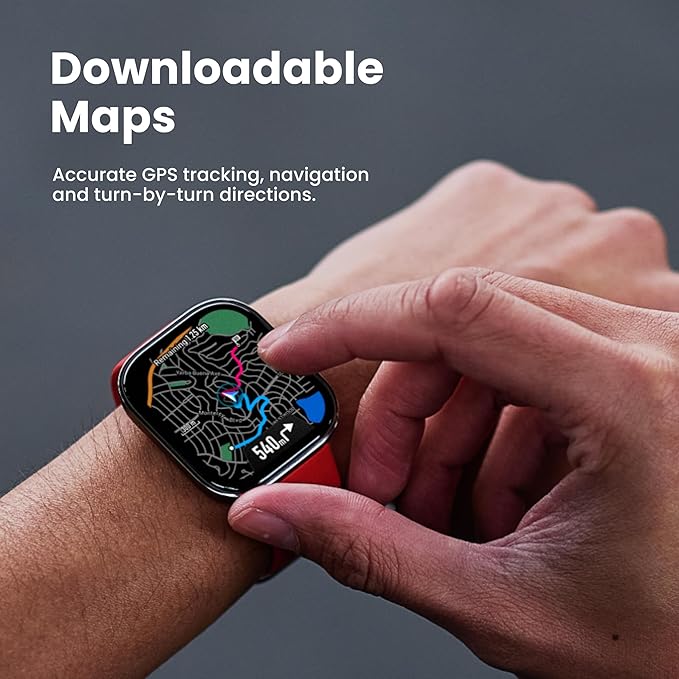 Amazfit Bip 6 Smart Watch 46mm, 14 Day Battery, 1.97" AMOLED Display, GPS & Free Maps, AI, Bluetooth Call & Text, Health, Fitness & Sleep Tracker, 140+ Workout Modes, 5 ATM Water-Resistance