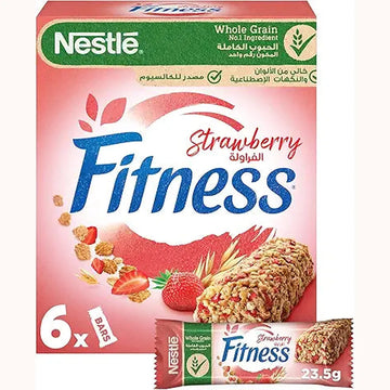 FITNESS Nestle Strawberry Breakfast Cereal Bar 23.5g (6 Bars)