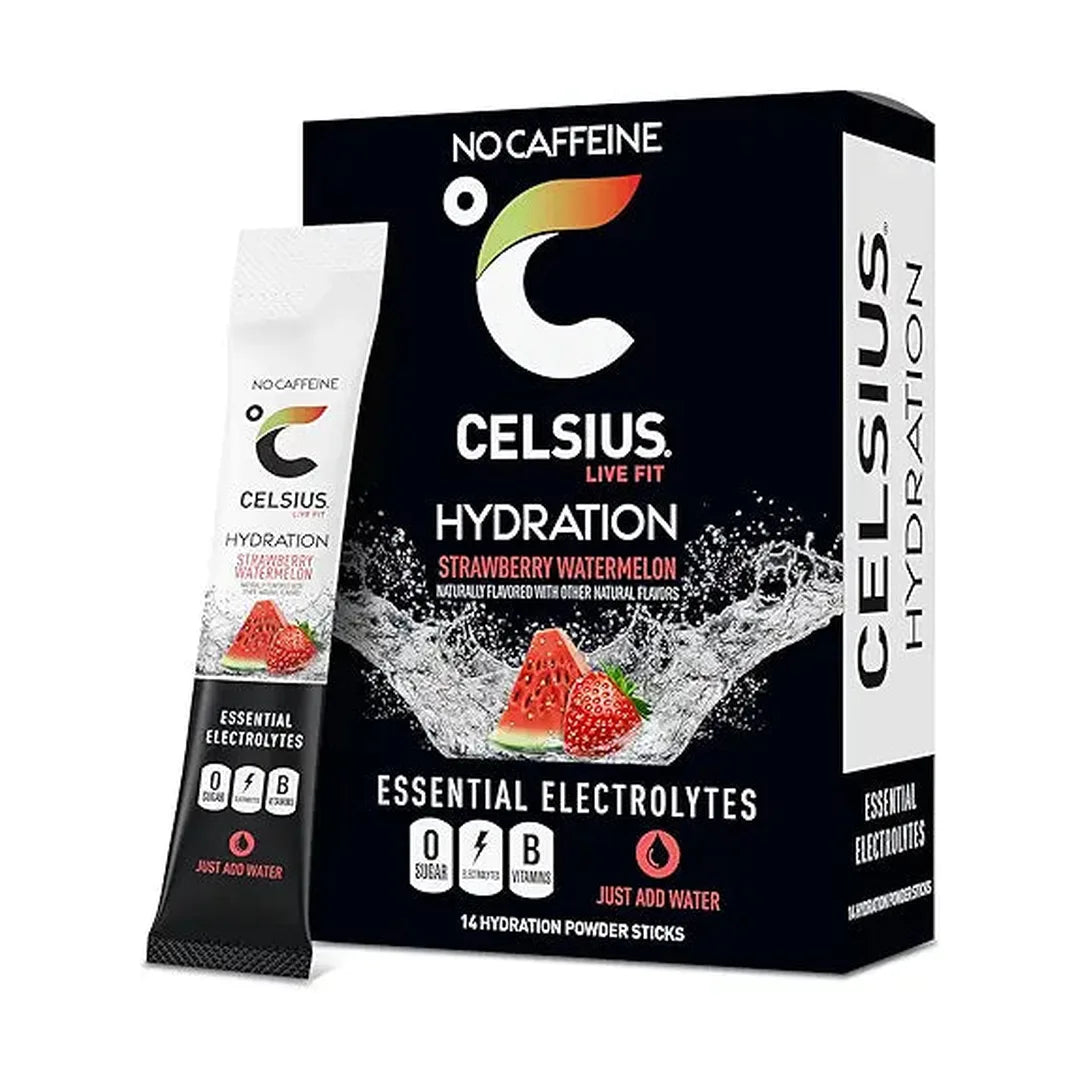 CELSIUS Hydration™ Strawberry Watermelon, Sugar Free Electrolyte Hydration Drink Mix (Pack of 14)