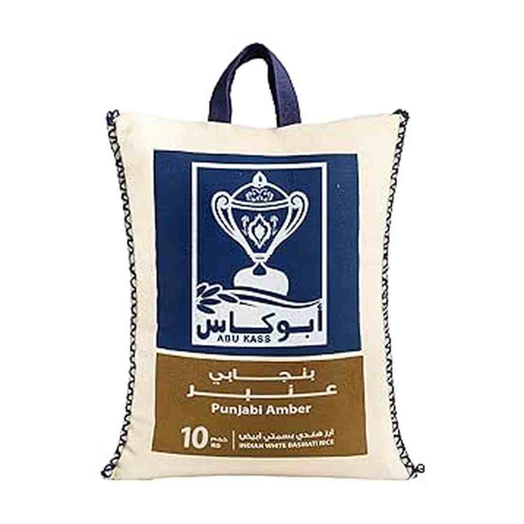 Abu kass indian white basmati rice, 10kg - pack of 1