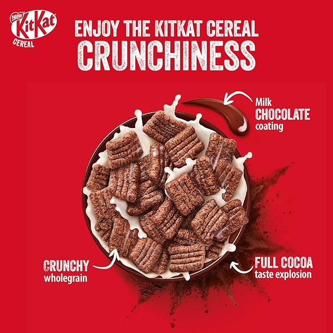 Nestlé Kitkat Chocolate and Wafer Breakfast Cereal, Pack, 330g