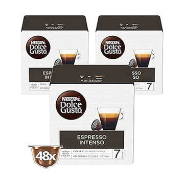 Nescafe Dolce Gusto Espresso Intenso Coffee Capsules, Pack of 3 x 16 Capsules