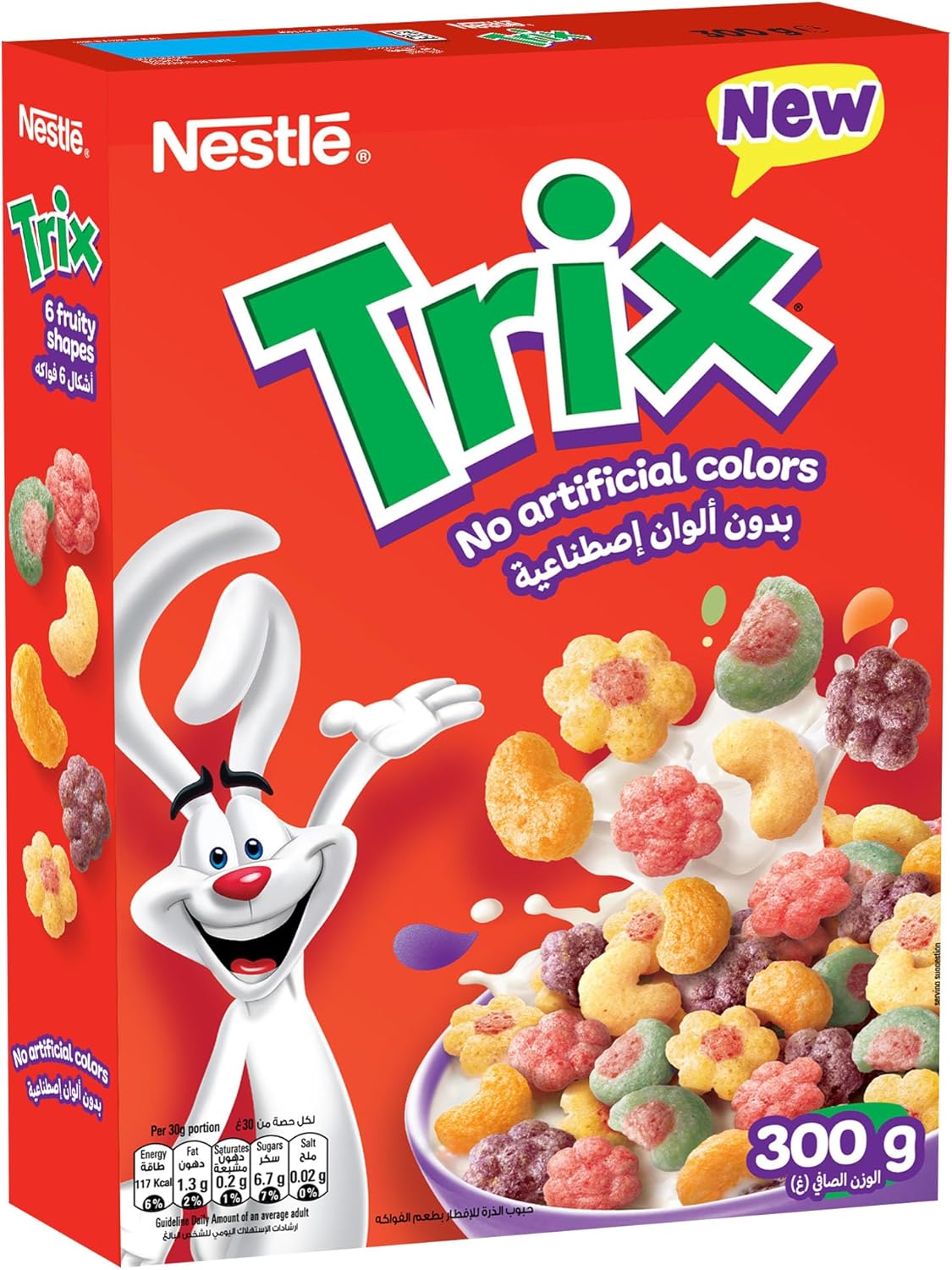 Nestlé Trix, 6 Fruity Shaped Breakfast Cereal Pack, 330g