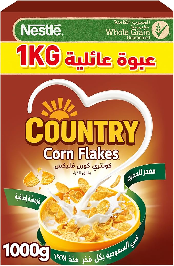 Nestle Country Corn Flakes Cereal 1000g