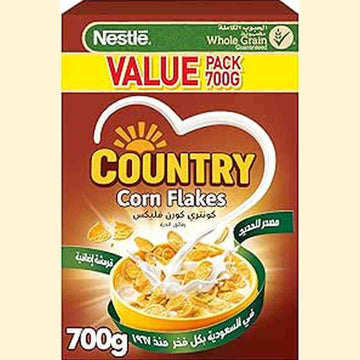 Nestle Country Corn Flakes Breakfast Cereal Pack, 700g