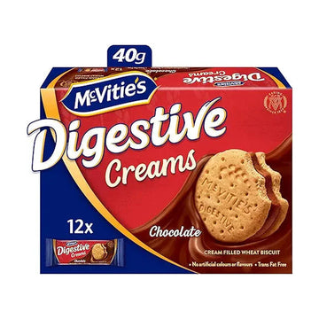 McVitie's Digestive Chocolate Creams Filled Biscuits, 12 x 40 g