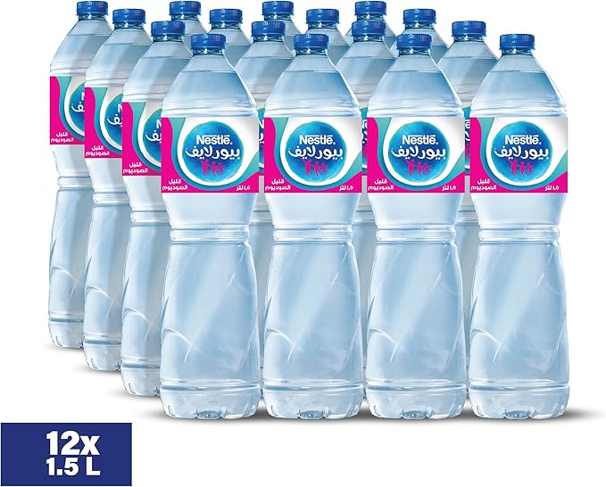 Nestlé Pure Life Bottled Still Drinking Water - 12 X 1.5 Ltr