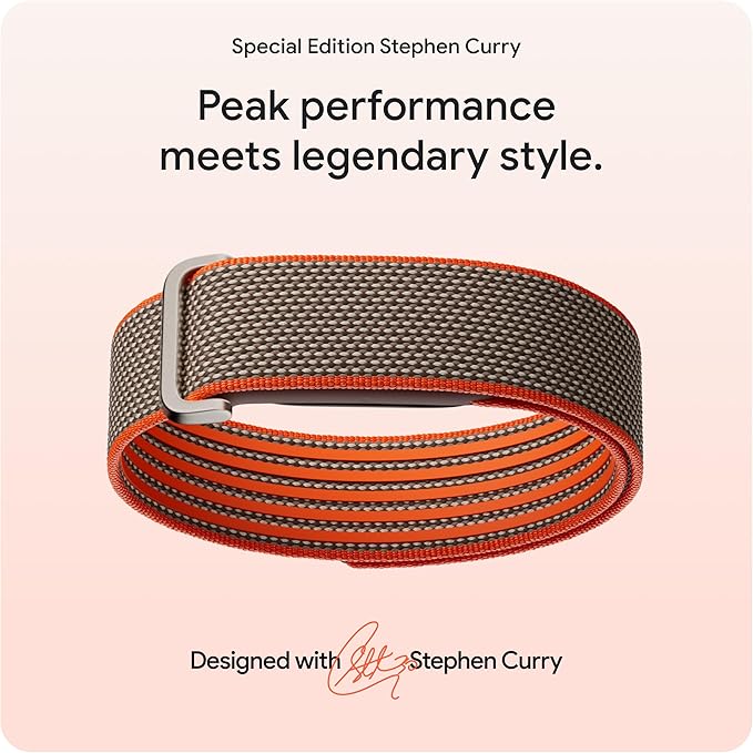 Google Fitbit Air - Screenless Activity Tracker with Fitness, Heart Rate, and Sleep Tracking - Personalized AI-Powered Coaching - Up to 7 Days’ Battery Life - Works with iOS and Android - Obsidian