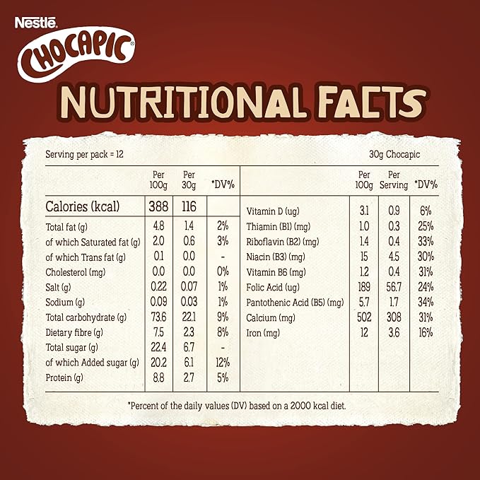 Chocapic NESTLE Chocolate Breakfast Cereal 375.0 grams